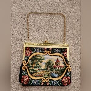 RARE Vintage Tapestry purse